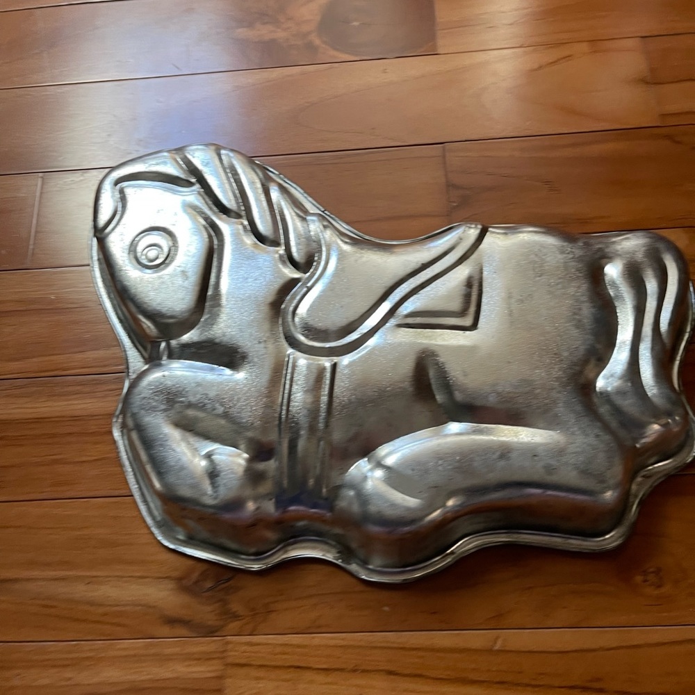 Vintage cake pan Carousel Horse hobby horse